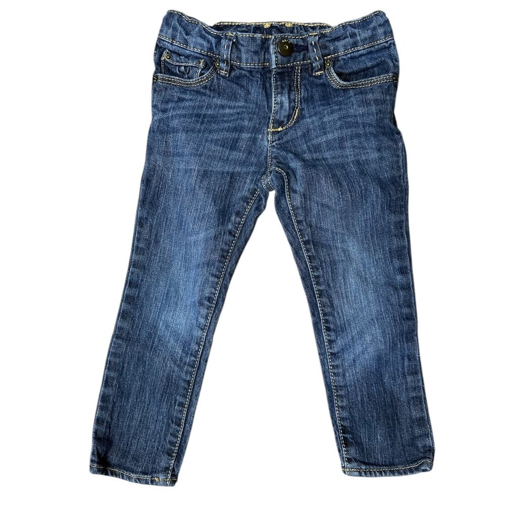 Gap Jeans Girls 3 Years Blue Skinny Denim Pants Stretchy